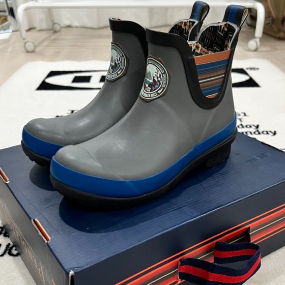 Pendleton National Park Chelsea Rain Boots - Olympic Grey Blue - Picture 1 of 6